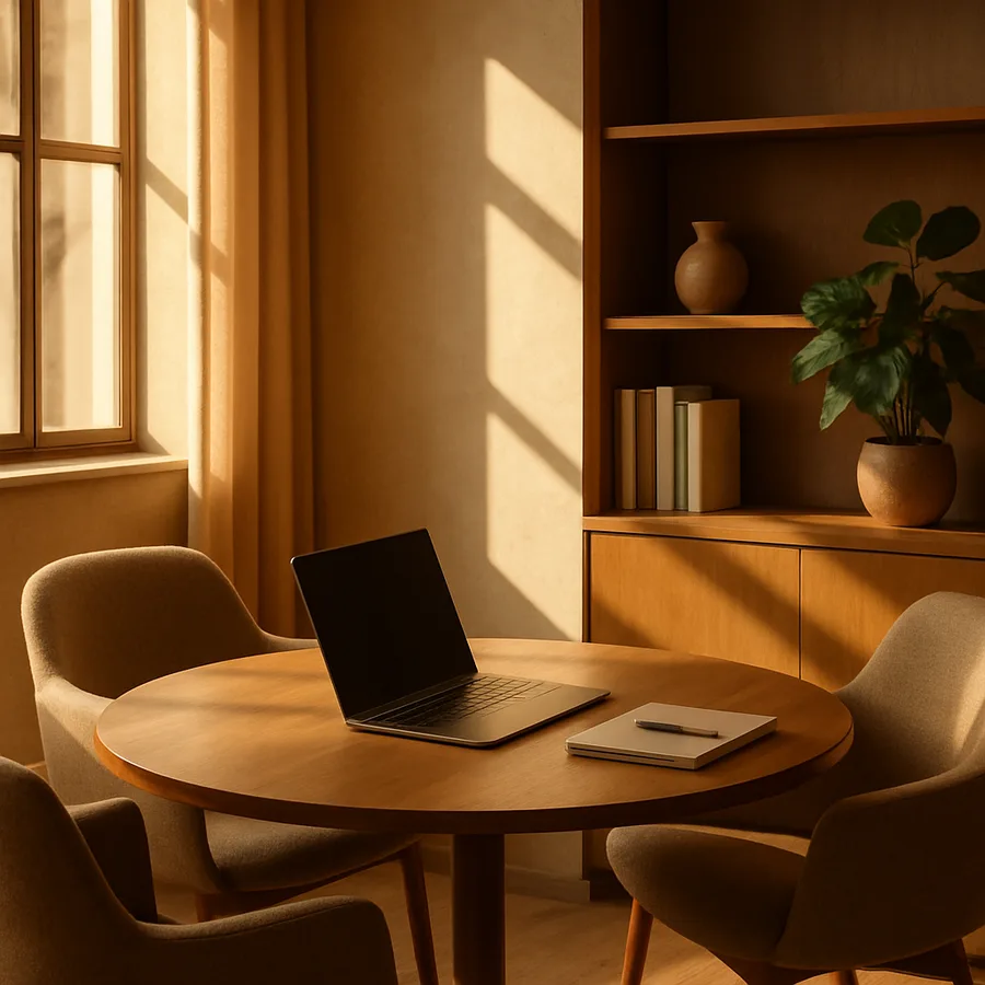 a collaborative workspace with tech integration