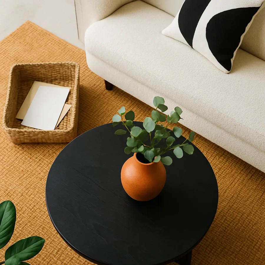 eco-friendly home interior design with natural materials