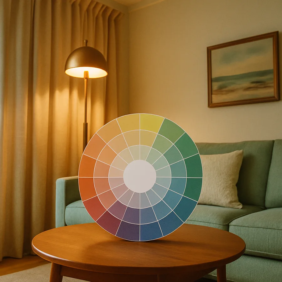a color wheel with different hues and shades