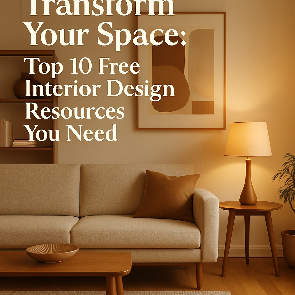 Transform Your Space: Top 10 Free Interior Design Resources You Need