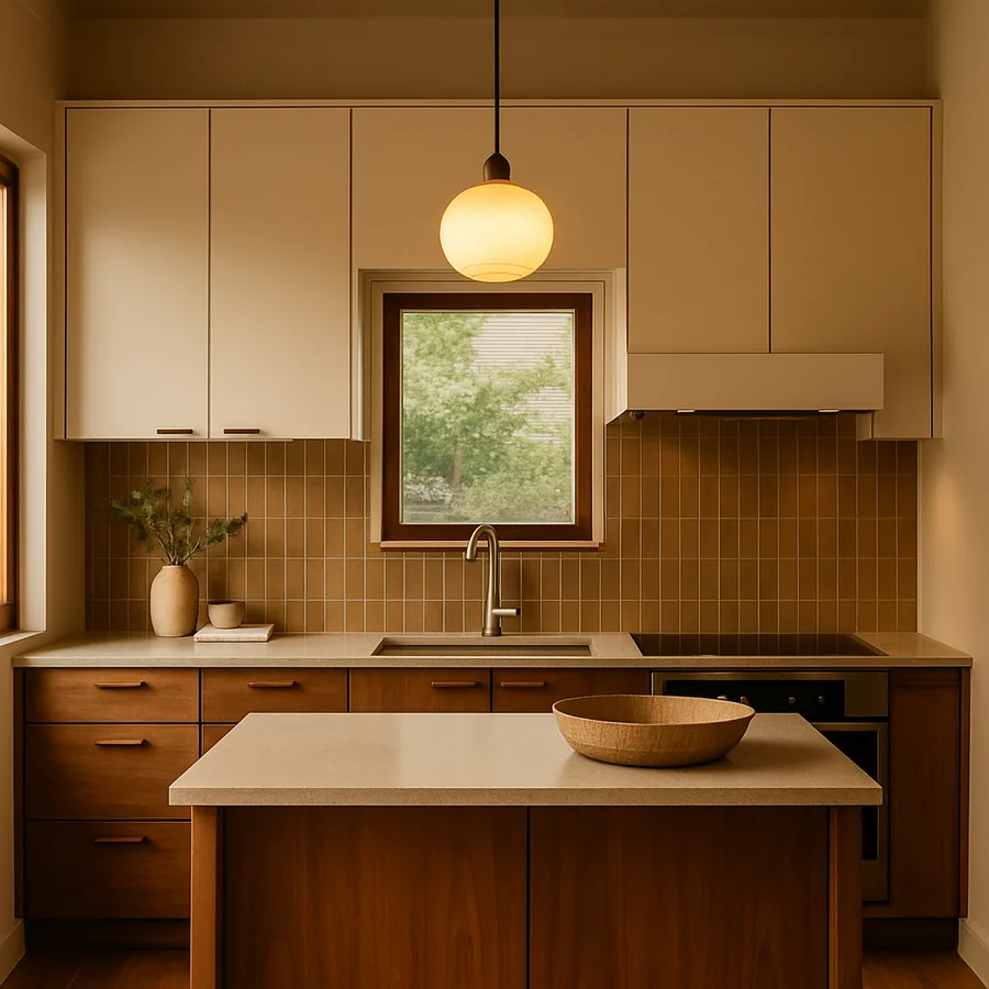 a sophisticated and eco-friendly kitchen design